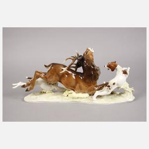 Hutschenreuther große jagdliche Gruppe