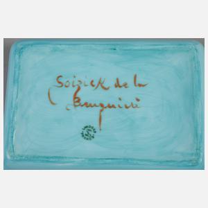 Limoges Deckeldose Soizick De La Bruguiere