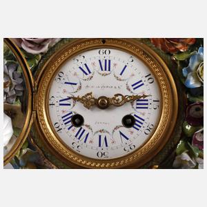 Meissen große figürliche Tischuhr