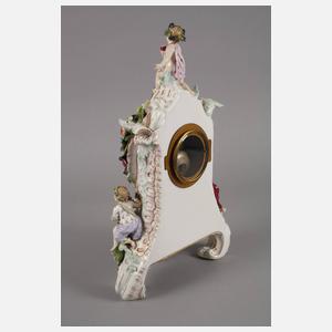 Meissen große figürliche Tischuhr