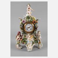 Meissen große figürliche Tischuhr111