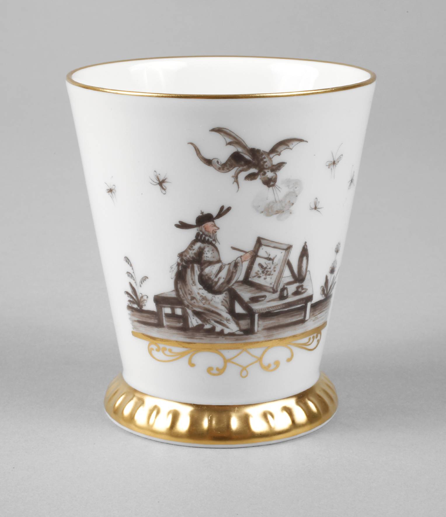 Meissen Jubiläumsbecher ”Chinoiserien nach Höroldt”