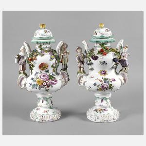Paar Potpourri-Vasen Rokoko