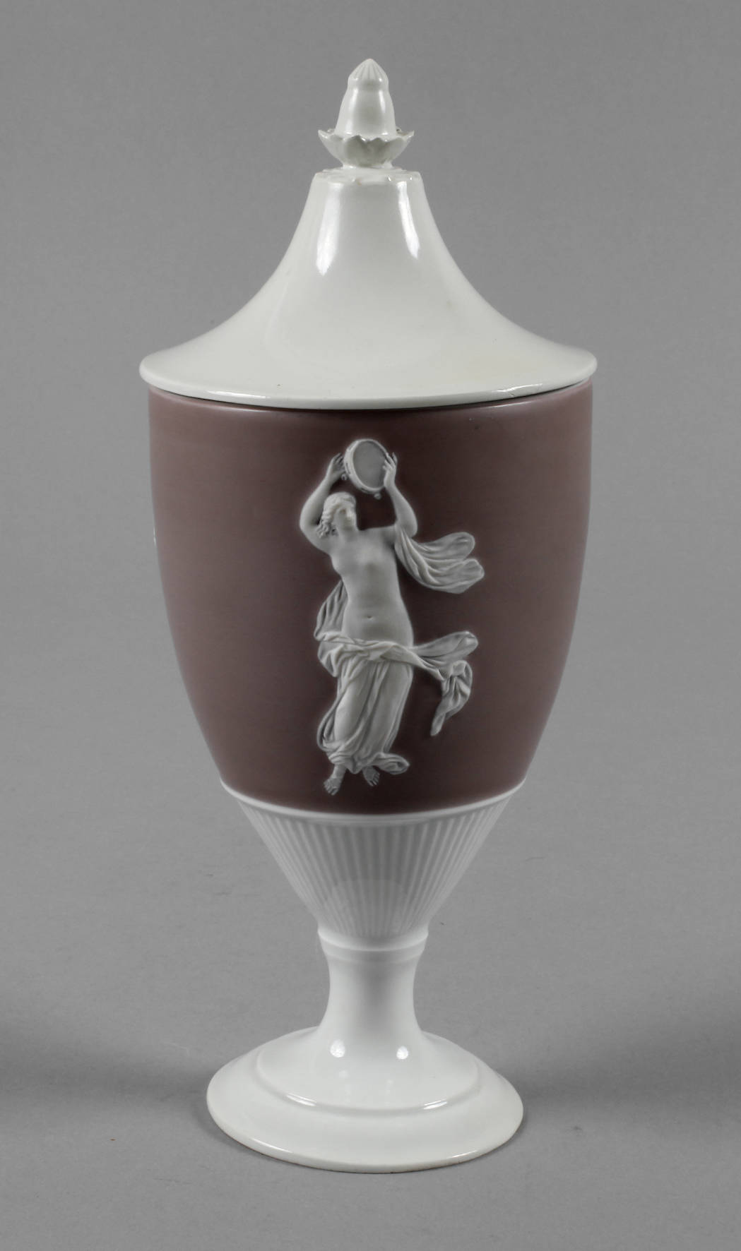 Meissen klassizistische Deckelvase