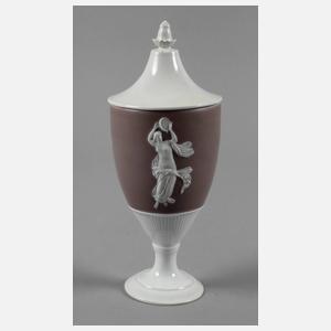 Meissen klassizistische Deckelvase