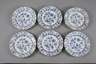Meissen sechs Abendbrotteller Zwiebelmuster