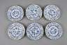 Meissen sechs Dessertteller Zwiebelmuster