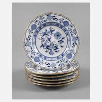 Meissen sechs Dessertteller Zwiebelmuster111