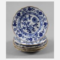 Meissen sechs Dessertteller Zwiebelmuster111