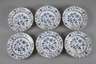 Meissen sechs Suppenteller Zwiebelmuster