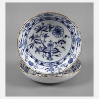 Meissen zwei runde Schalen Zwiebelmuster111