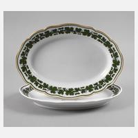 Meissen zwei Platten Weinlaubdekor111