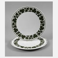 Meissen zwei Tortenplatten Weinlaubdekor111