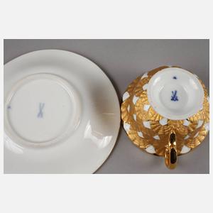 Meissen kleine Prunk-Mokkatasse