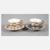Meissen zwei Prunktassen111