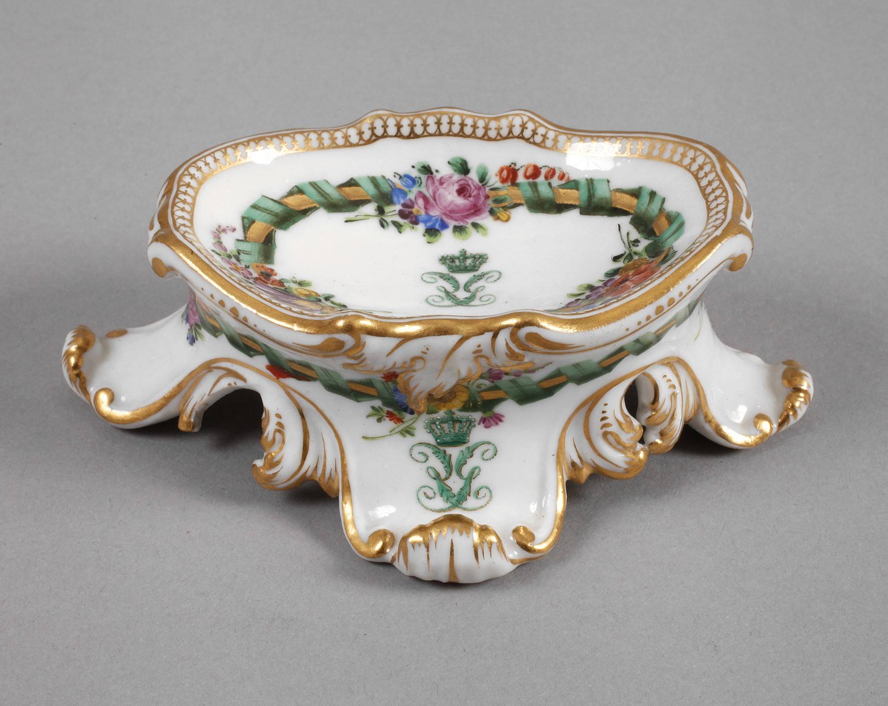 Meissen Saliere König Georg von Sachsen