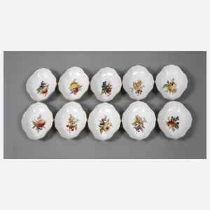Meissen zehn Beistellschälchen