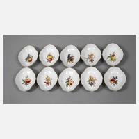 Meissen zehn Beistellschälchen111