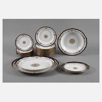 Meissen Service mit Kobaltrand111