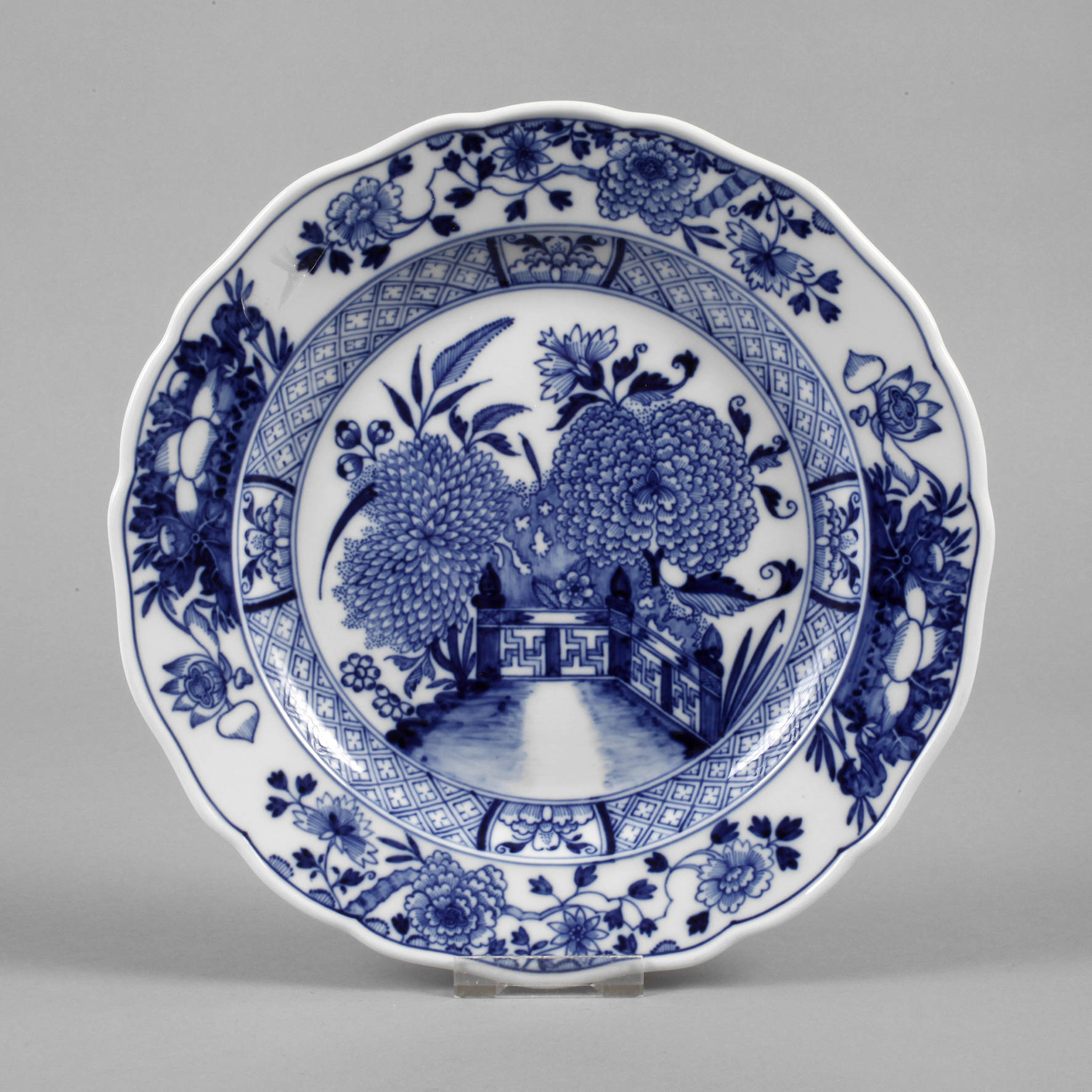 Meissen Teller Blaumalerei