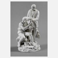 Meissen Biskuitporzellanfigur verwundete Soldaten111