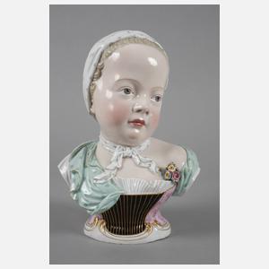 Meissen große Mädchenbüste