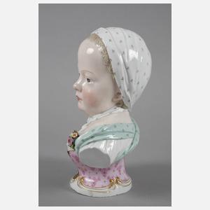 Meissen große Mädchenbüste