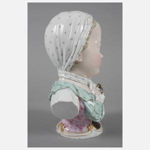 Meissen große Mädchenbüste