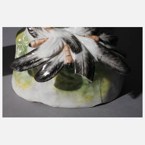 Meissen Paar Trommeltauben (Pigeon)