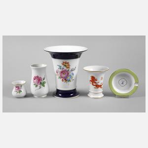 Meissen Konvolut Zierporzellan