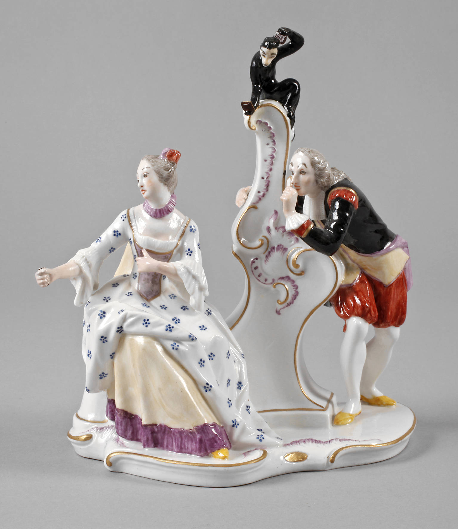 Nymphenburg Figurengruppe ”Eitelkeit”