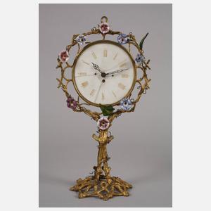 Paar Figurenleuchter mit Uhr