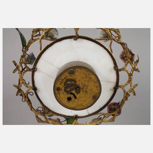 Paar Figurenleuchter mit Uhr