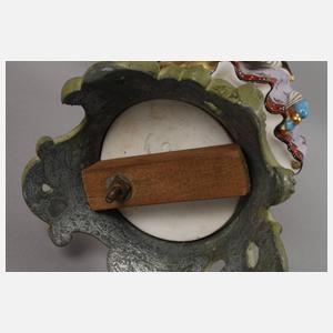 Paar Figurenleuchter mit Uhr