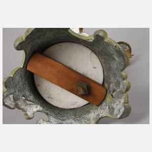 Paar Figurenleuchter mit Uhr