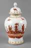 Potschappel Deckelvase Chinoiserie