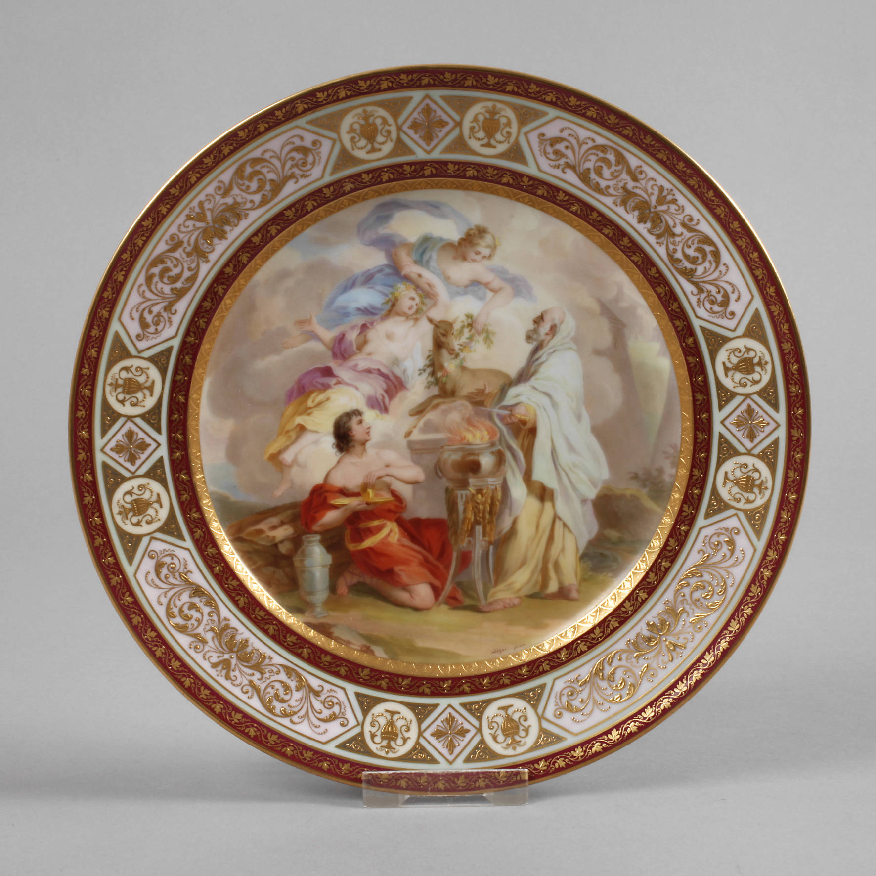 Prunkteller ”Opferung des Isaak”