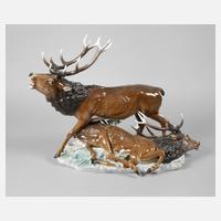 Rosenthal große Hirschgruppe111