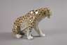 Schaubachkunst sitzender Leopard