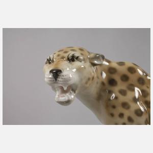 Schaubachkunst sitzender Leopard
