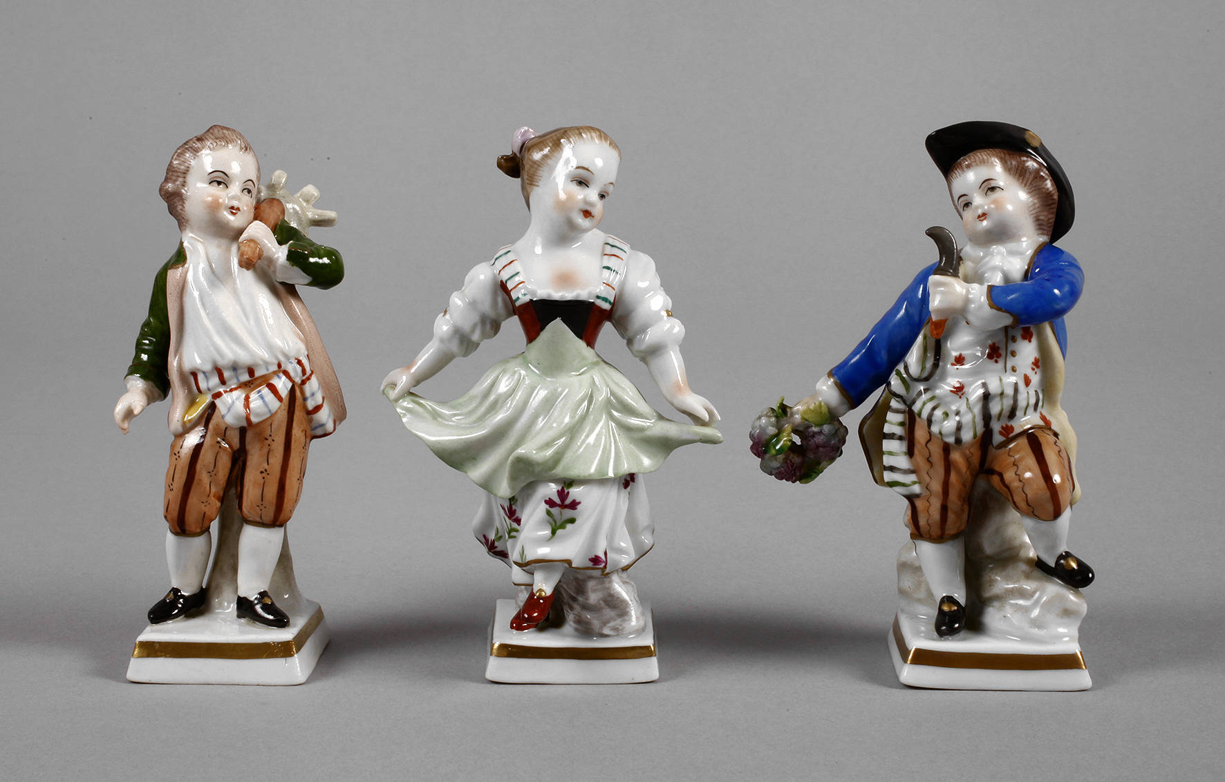 Sitzendorf drei Gärtnerkinder