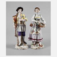 Sitzendorf Paar große Gärtnerfiguren111