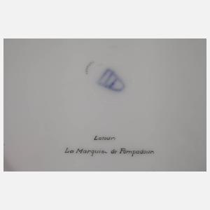 Thüringen Wandteller ”L'atour de Marquis de Pompadour”