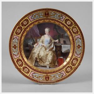 Thüringen Wandteller ”L'atour de Marquis de Pompadour”