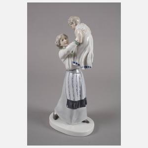 Volkstedt Jugendstilfigur Mutter mit Kind
