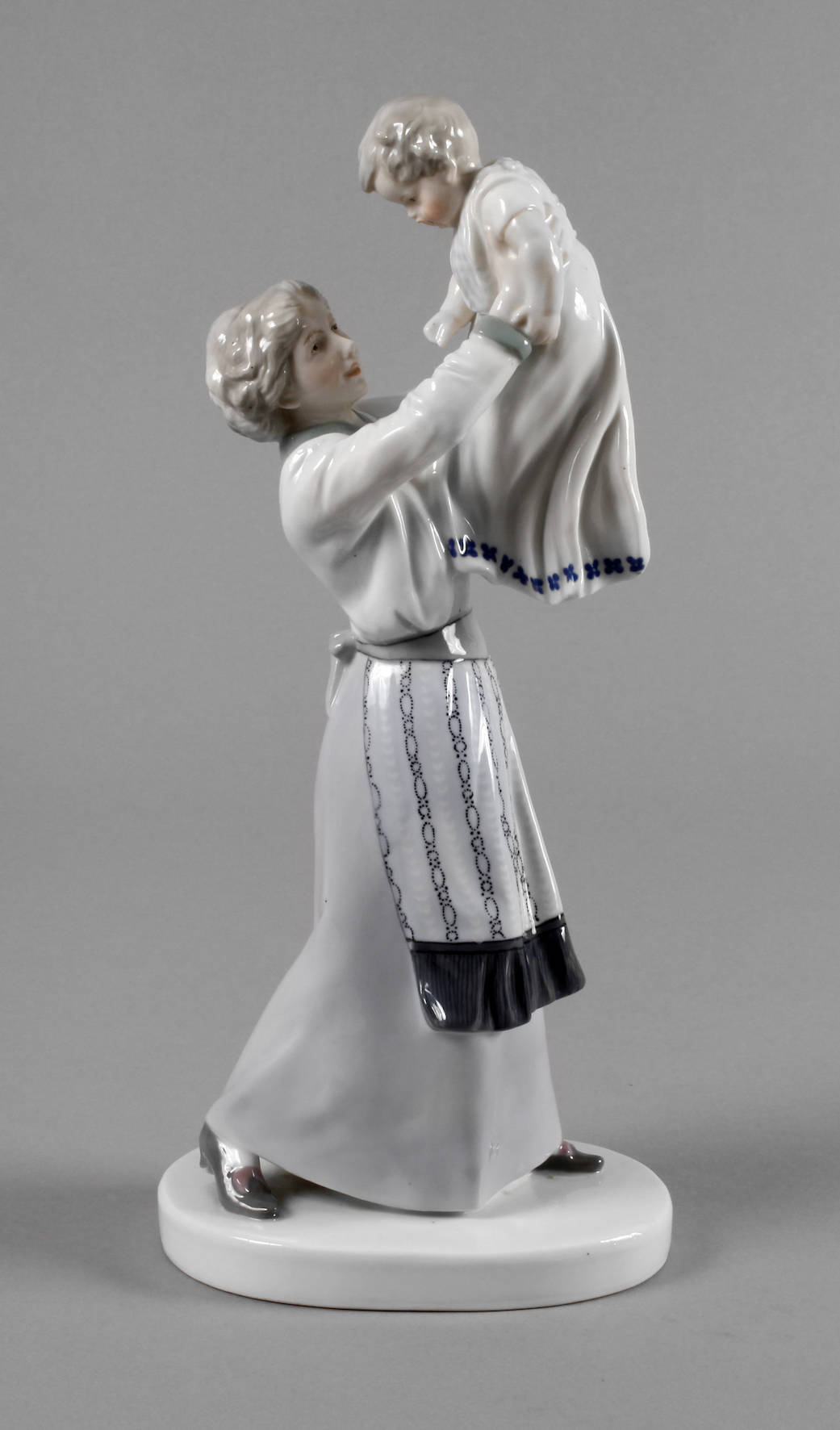 Volkstedt Jugendstilfigur Mutter mit Kind