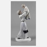 Volkstedt Jugendstilfigur Mutter mit Kind111