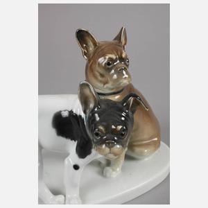 Volkstedt Paar Bulldoggen