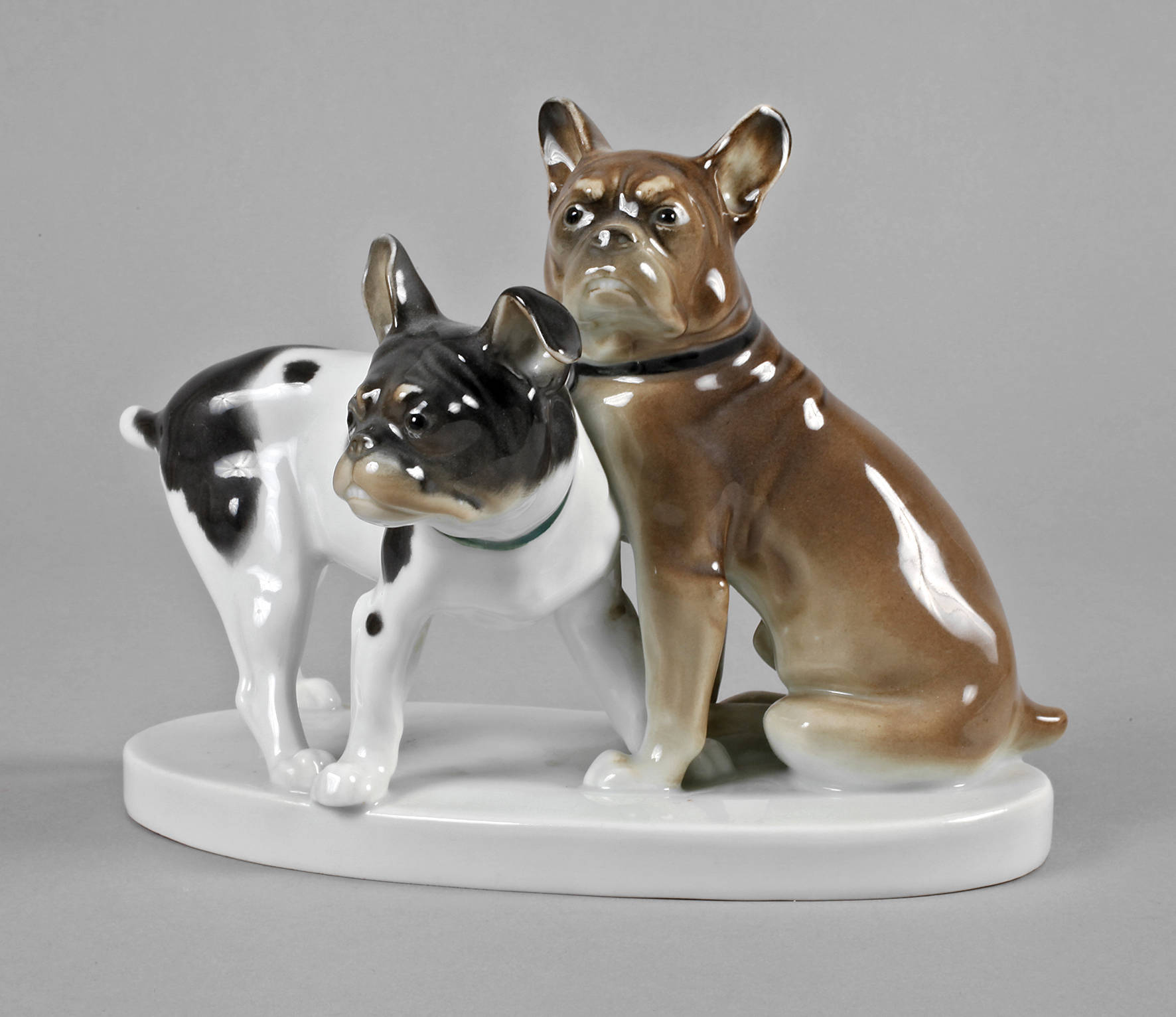 Volkstedt Paar Bulldoggen