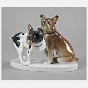 Volkstedt Paar Bulldoggen